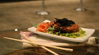 Soy & Wasabi-Glazed Copper River King Salmon